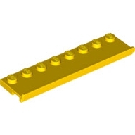 Lego destička 2x8 s drážkou zespodu, žlutá (6267053)